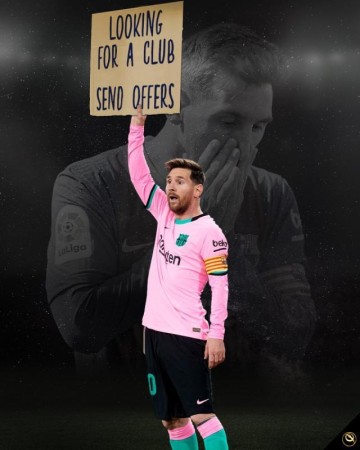 英超-与巴萨合同到期没下家？看网络咋开失业梅西玩笑！